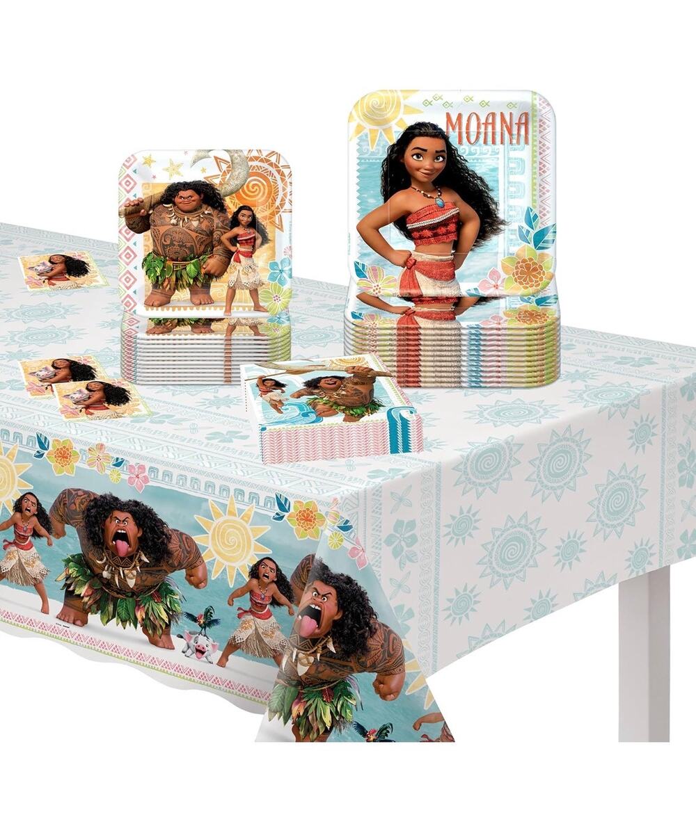 Party City Officially Licensed Disney Moana Party Tableware Kit for 8